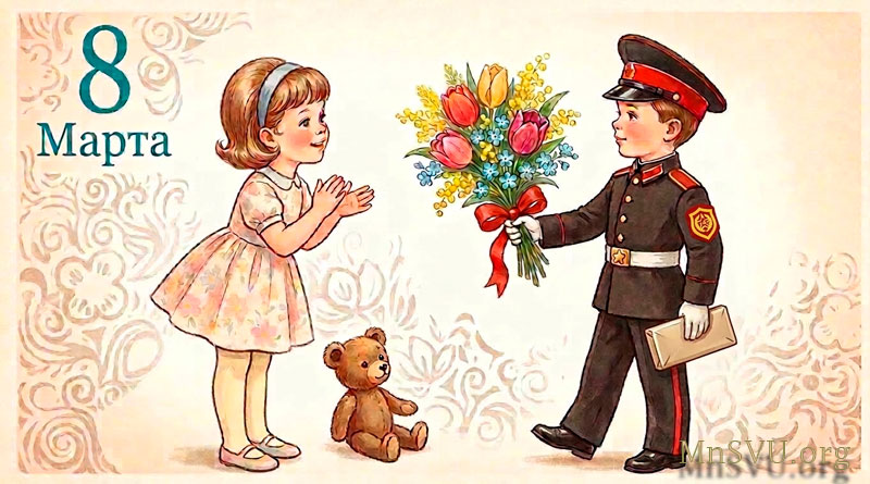 С праздником Международным женским днем 8 Марта