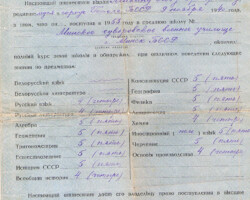Аттестат Лейкин