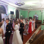 Танцуют пары Новогодний суворовский бал 2022