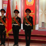 Знаменная группа суворовцев