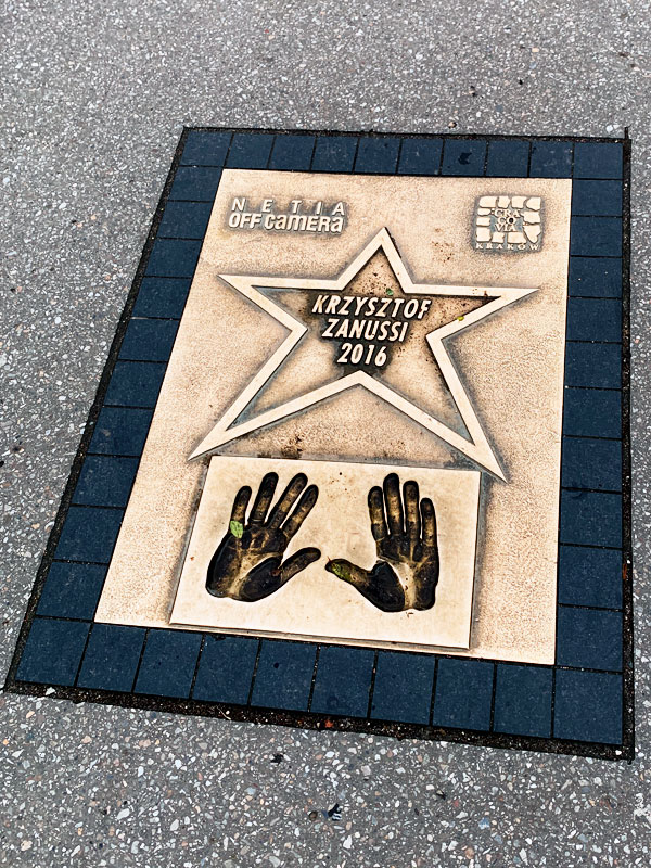 Аллея Звезд на набережной Вислы