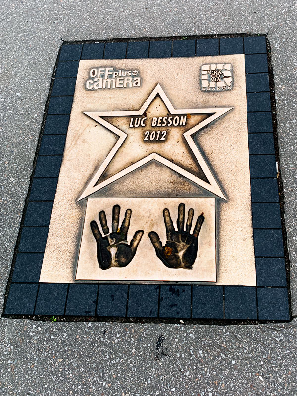 Звезда Люка Бессона в Кракове