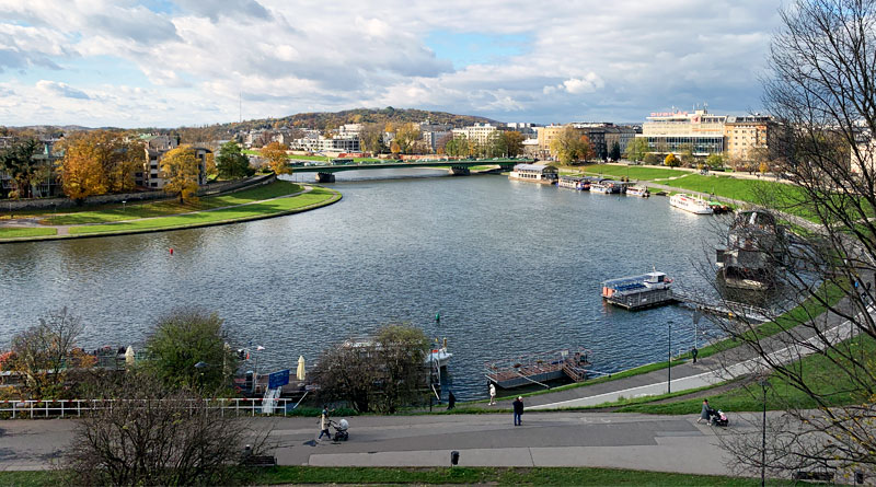 Набережная Вислы в Кракове