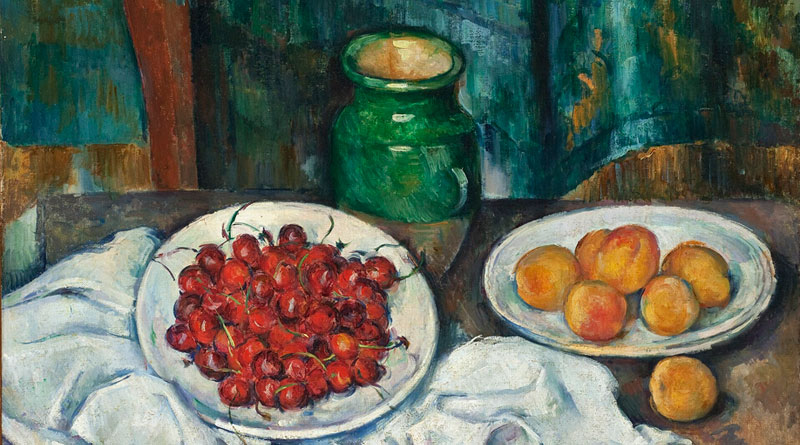 Полотно Натюрморт с вишнями (Still Life with Cherries) Поля Сезанна